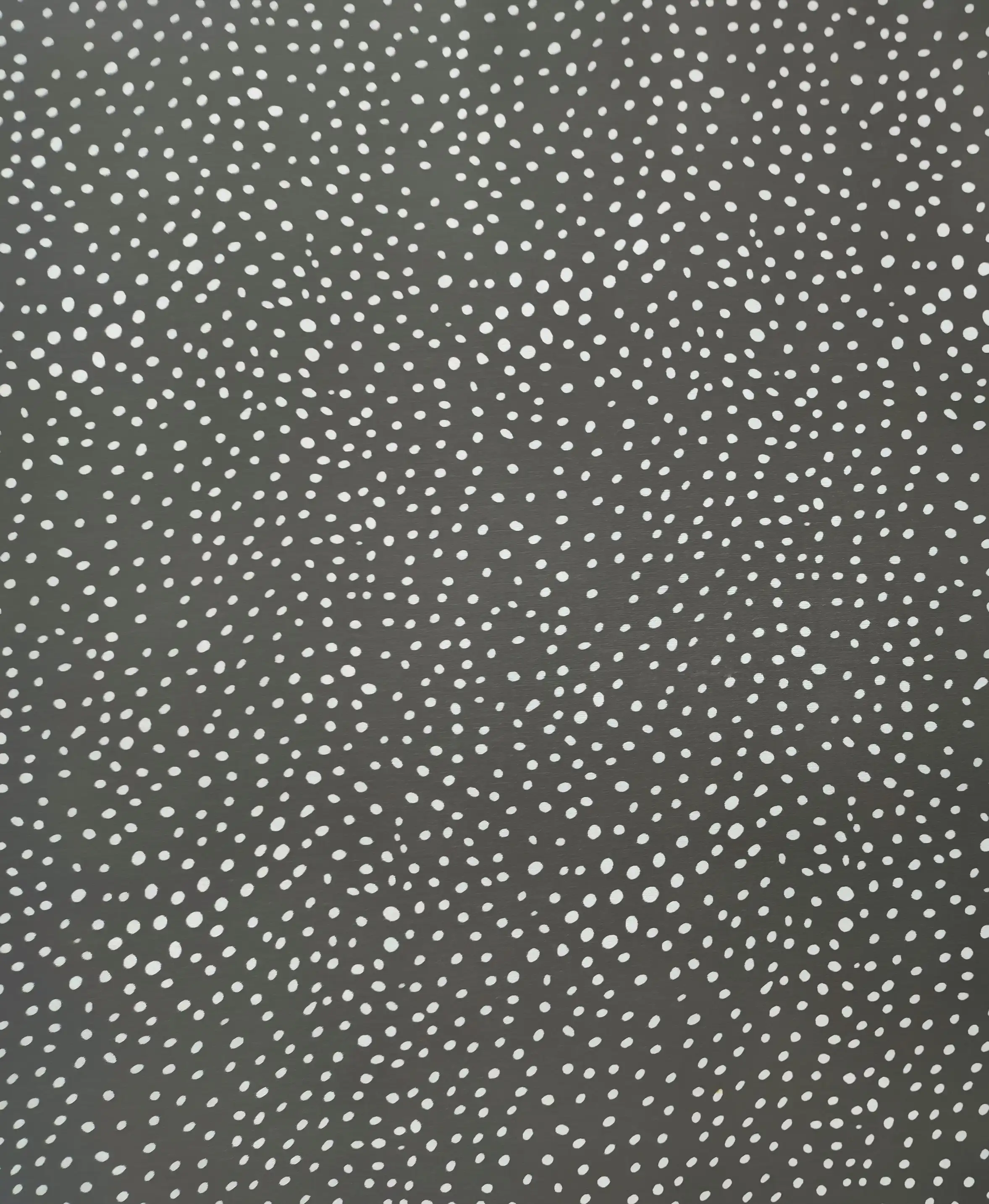 Stripes and Dots21 Collection in Black. Deep charcoal-black ground scattered with tiny off-white and cream speckled dots.