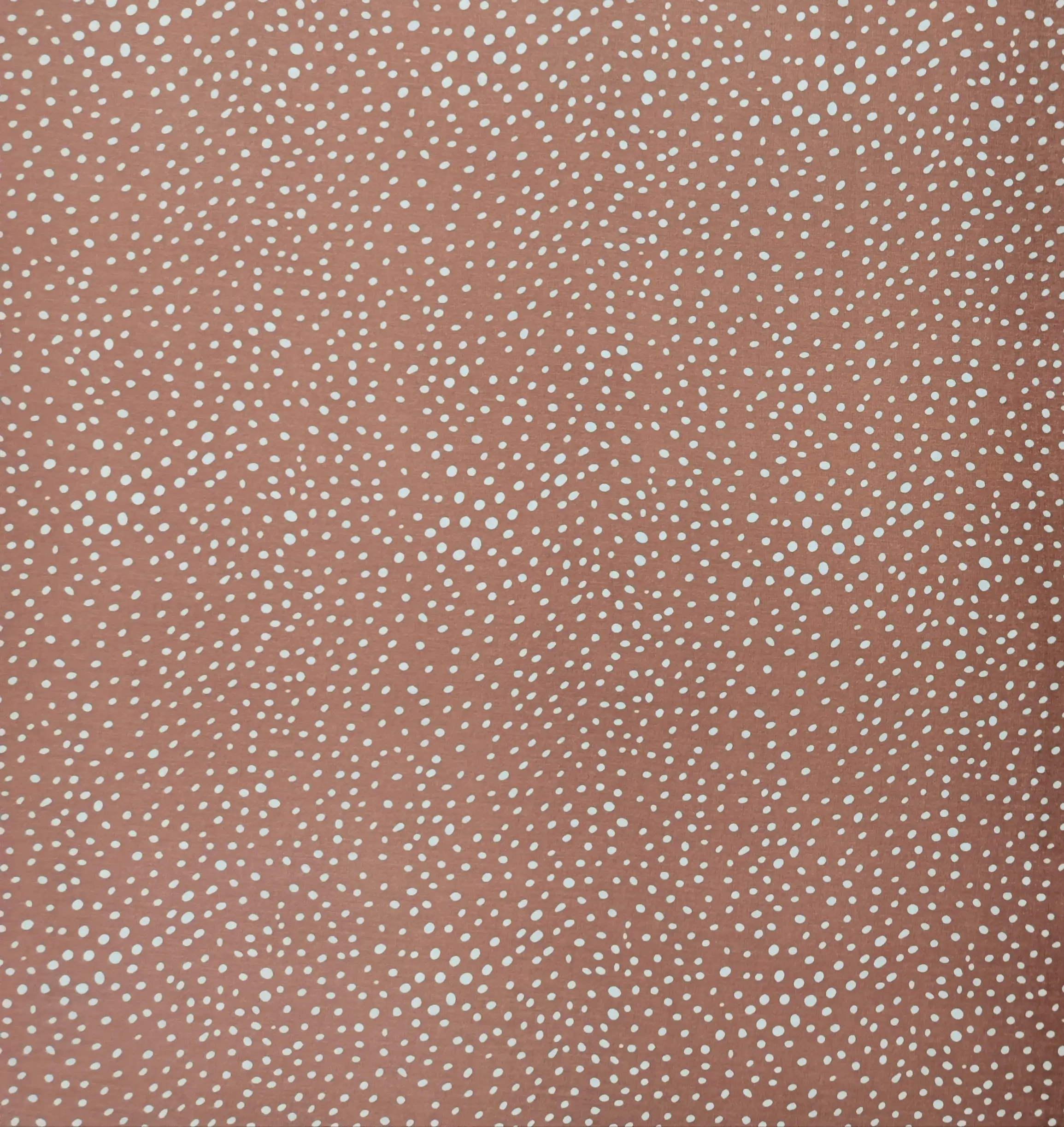 Stripes and Dots21 Collection in Dark Pink. Dusty mauve-pink ground covered in fine pale ivory flecks and small dots.