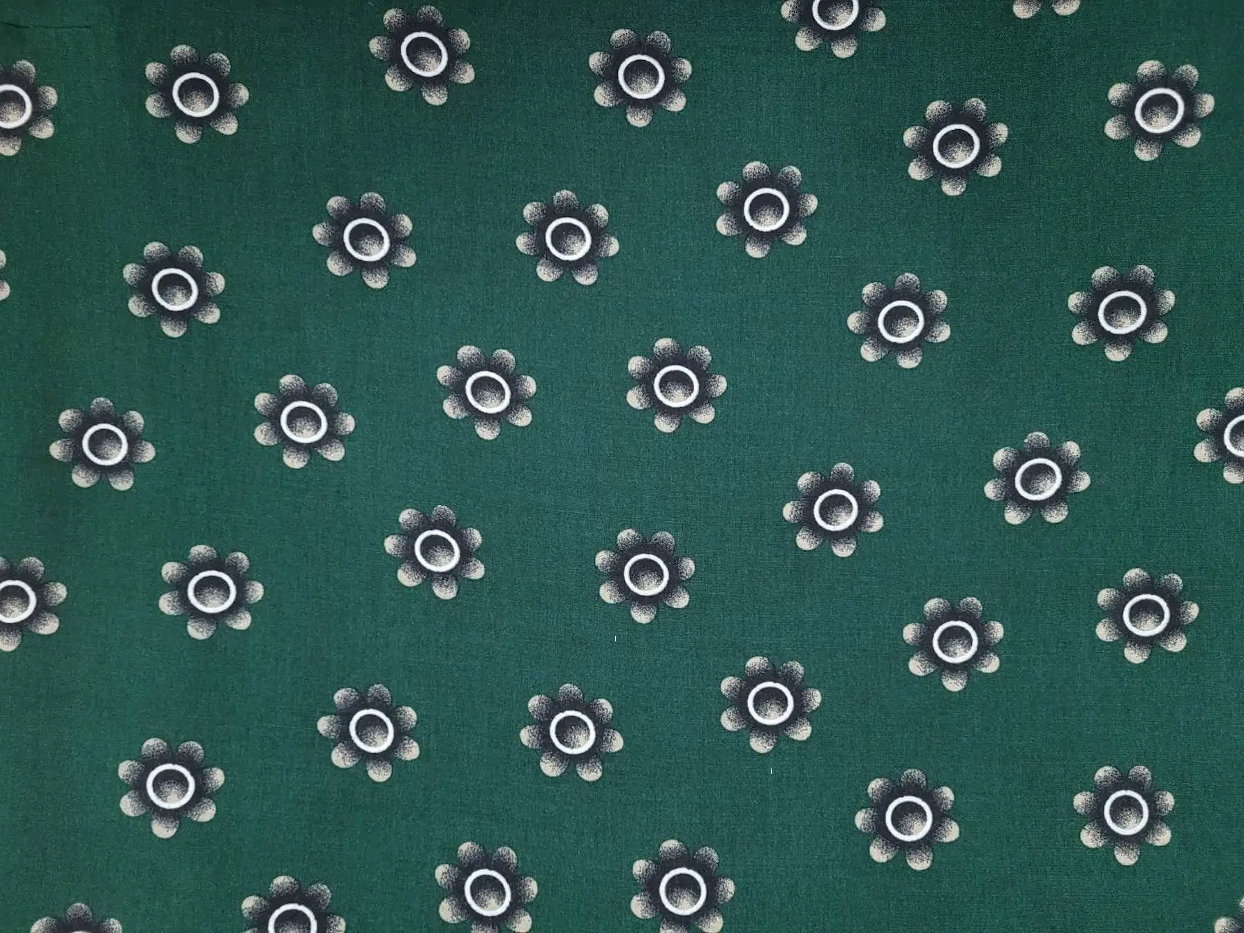 Floral11 Collection in Green. Near-black charcoal ground carrying golden-yellow sunflower blooms with darker centers and thin outlines.