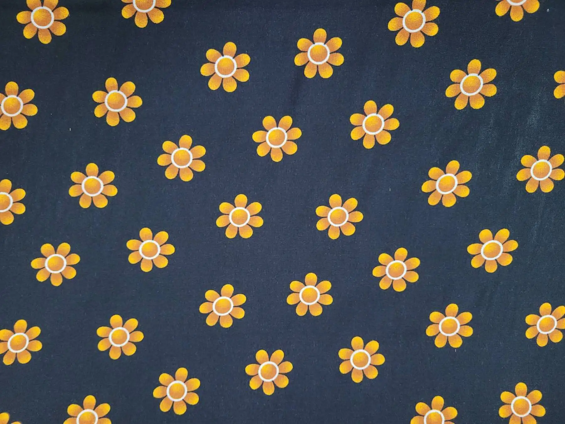 Floral11 Collection in Yellow. Dark charcoal ground spread with vivid crimson-red blooms outlined in cream around tiny centers.